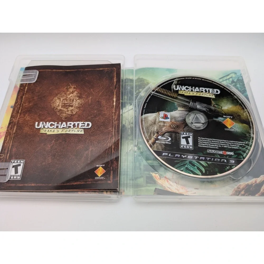 Uncharted: Drake's Fortune (Sony PlayStation 3, 2007) PS3 Reg Card Complete PS3